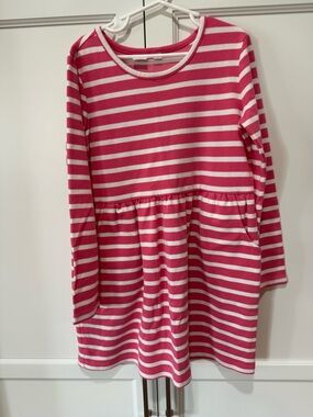 GAP Kids Pink and White Striped Long Sleeve Top